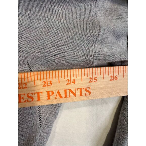 Zadig & Voltaire greyish/purple cropped oversized crewneck bell sleeves, size XS - Picture 4 of 8